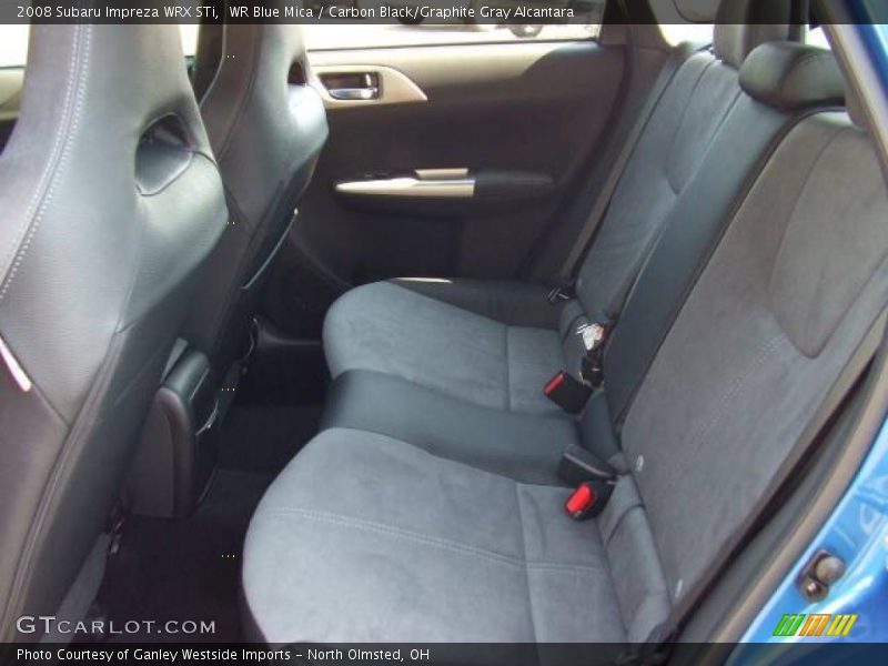 WR Blue Mica / Carbon Black/Graphite Gray Alcantara 2008 Subaru Impreza WRX STi