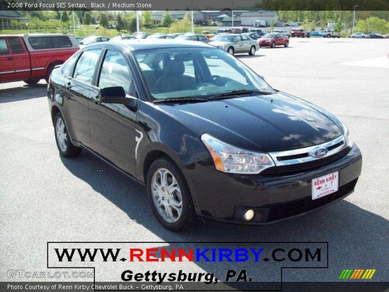 Black / Medium Stone 2008 Ford Focus SES Sedan