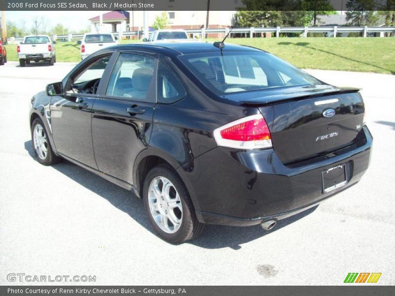 Black / Medium Stone 2008 Ford Focus SES Sedan