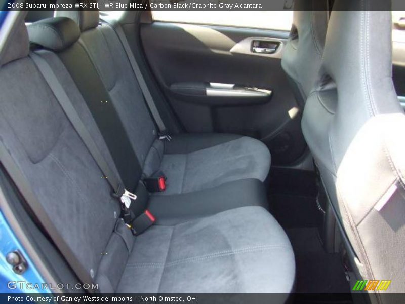 WR Blue Mica / Carbon Black/Graphite Gray Alcantara 2008 Subaru Impreza WRX STi