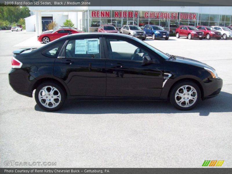Black / Medium Stone 2008 Ford Focus SES Sedan