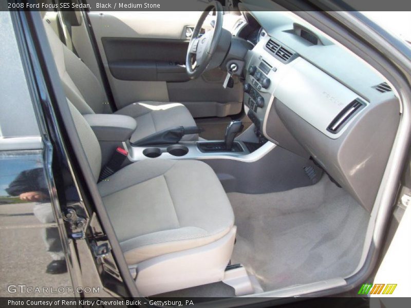 Black / Medium Stone 2008 Ford Focus SES Sedan