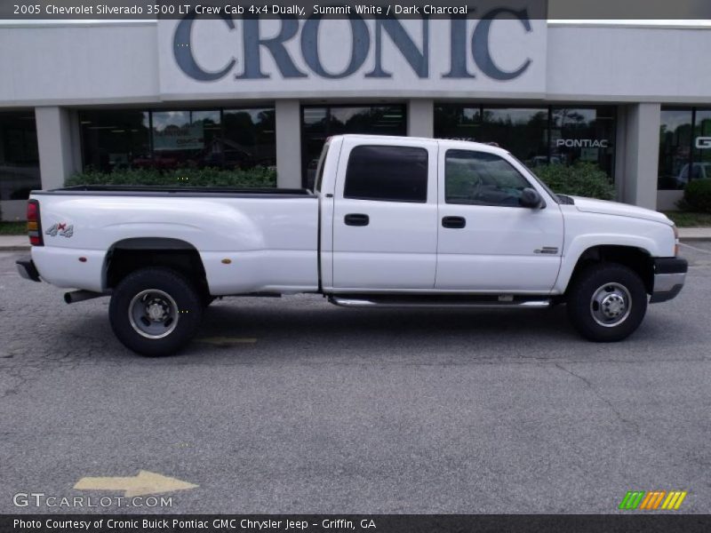 Summit White / Dark Charcoal 2005 Chevrolet Silverado 3500 LT Crew Cab 4x4 Dually