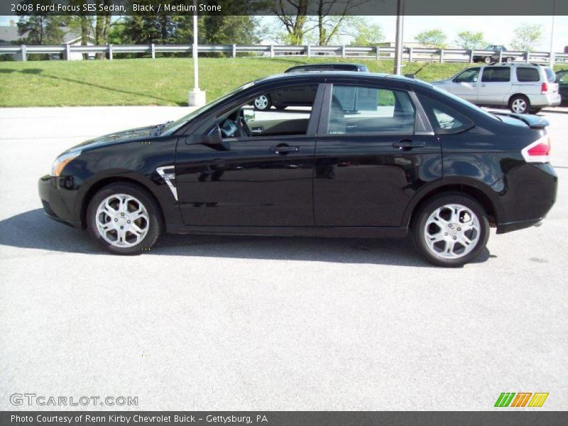 Black / Medium Stone 2008 Ford Focus SES Sedan