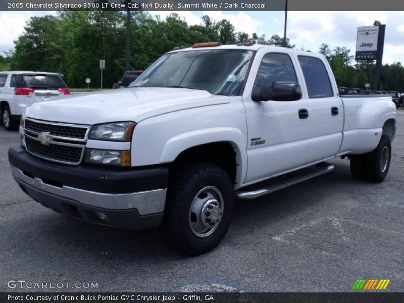 Summit White / Dark Charcoal 2005 Chevrolet Silverado 3500 LT Crew Cab 4x4 Dually