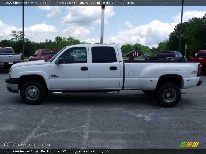 Summit White / Dark Charcoal 2005 Chevrolet Silverado 3500 LT Crew Cab 4x4 Dually