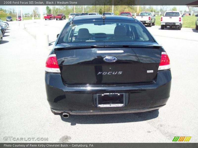 Black / Medium Stone 2008 Ford Focus SES Sedan