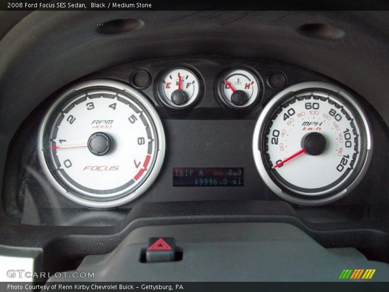 Black / Medium Stone 2008 Ford Focus SES Sedan
