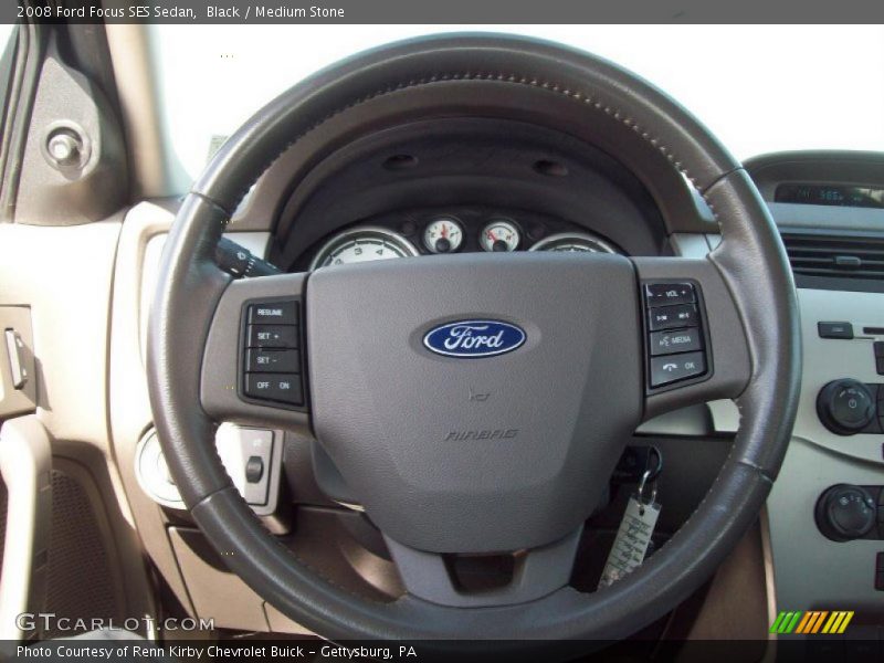 Black / Medium Stone 2008 Ford Focus SES Sedan