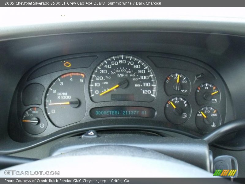 Summit White / Dark Charcoal 2005 Chevrolet Silverado 3500 LT Crew Cab 4x4 Dually