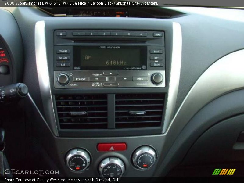 WR Blue Mica / Carbon Black/Graphite Gray Alcantara 2008 Subaru Impreza WRX STi