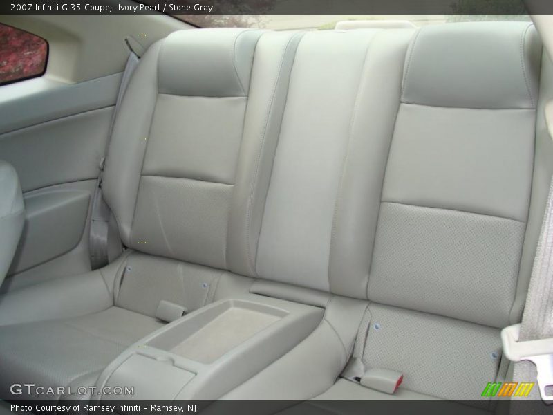 Ivory Pearl / Stone Gray 2007 Infiniti G 35 Coupe