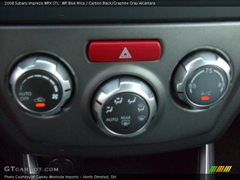 WR Blue Mica / Carbon Black/Graphite Gray Alcantara 2008 Subaru Impreza WRX STi