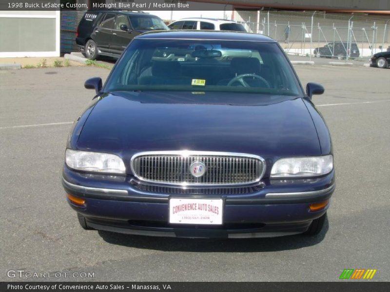 Midnight Blue Pearl / Medium Blue 1998 Buick LeSabre Custom