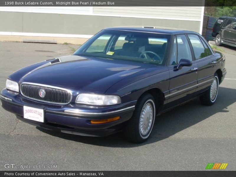 Midnight Blue Pearl / Medium Blue 1998 Buick LeSabre Custom