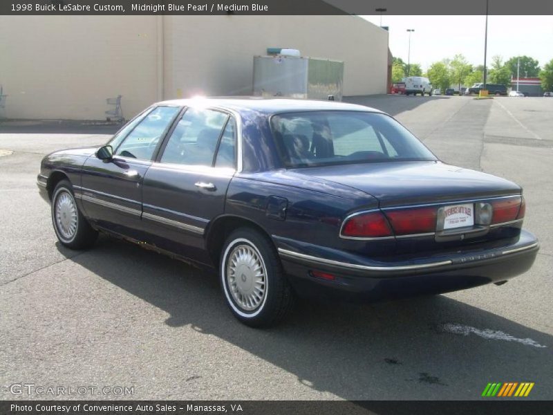 Midnight Blue Pearl / Medium Blue 1998 Buick LeSabre Custom