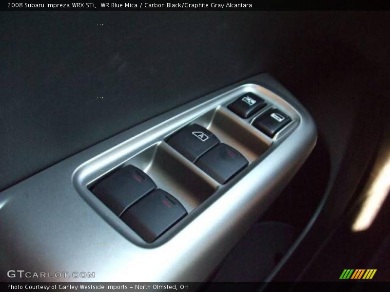WR Blue Mica / Carbon Black/Graphite Gray Alcantara 2008 Subaru Impreza WRX STi