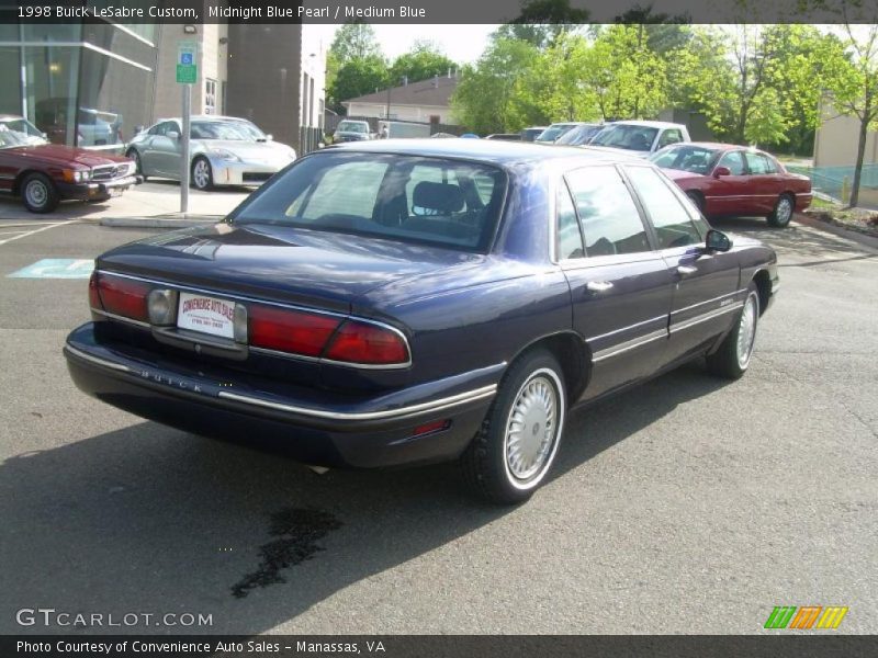 Midnight Blue Pearl / Medium Blue 1998 Buick LeSabre Custom
