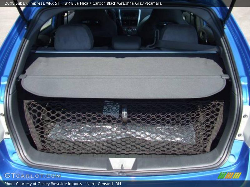 WR Blue Mica / Carbon Black/Graphite Gray Alcantara 2008 Subaru Impreza WRX STi
