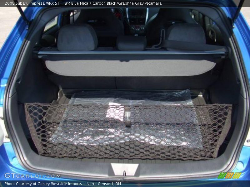 WR Blue Mica / Carbon Black/Graphite Gray Alcantara 2008 Subaru Impreza WRX STi