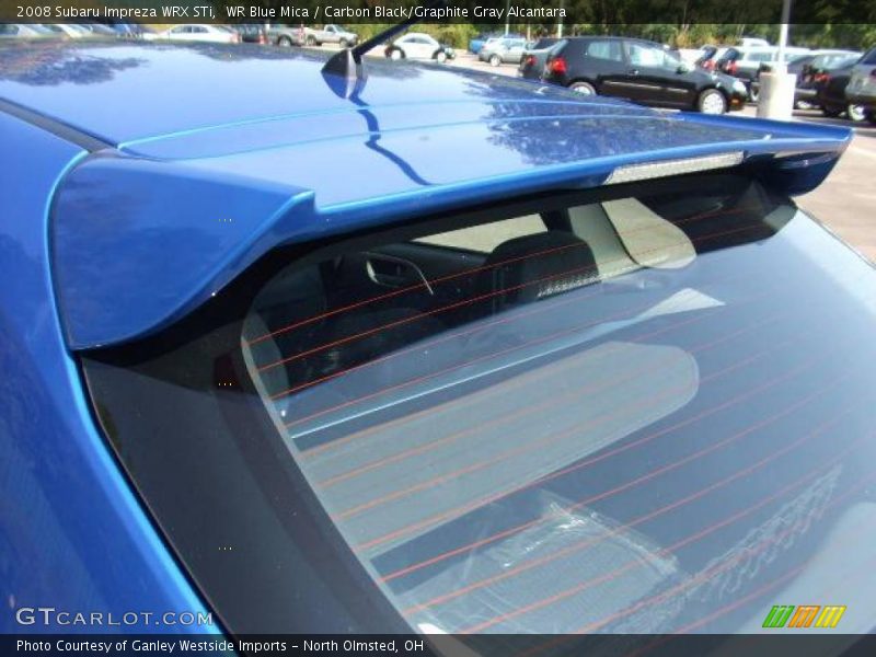 WR Blue Mica / Carbon Black/Graphite Gray Alcantara 2008 Subaru Impreza WRX STi