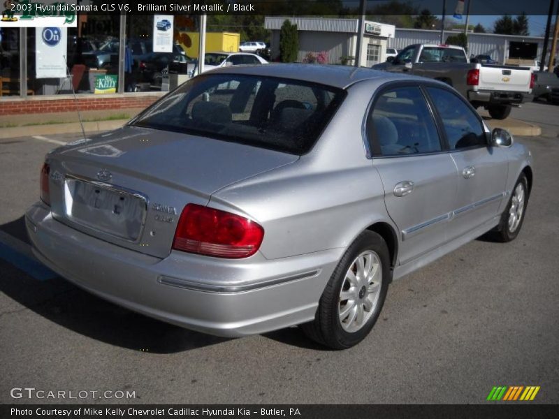 Brilliant Silver Metallic / Black 2003 Hyundai Sonata GLS V6