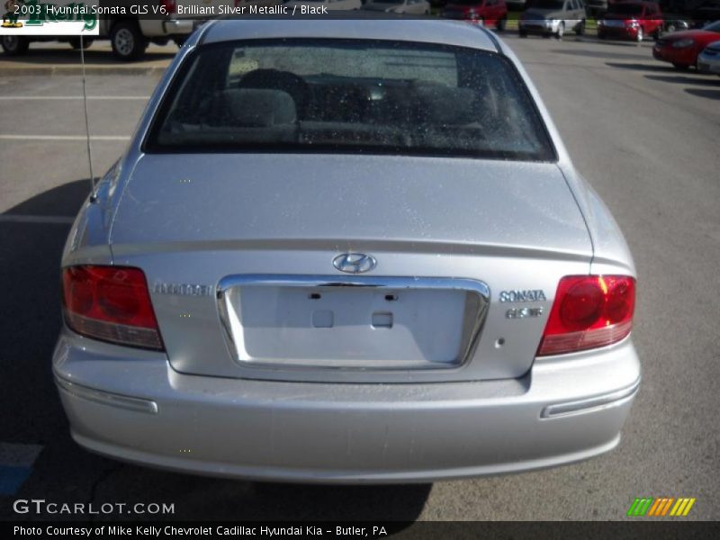 Brilliant Silver Metallic / Black 2003 Hyundai Sonata GLS V6