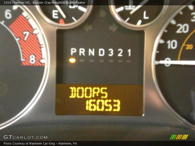 Boulder Gray Metallic / Ebony/Pewter 2009 Hummer H3