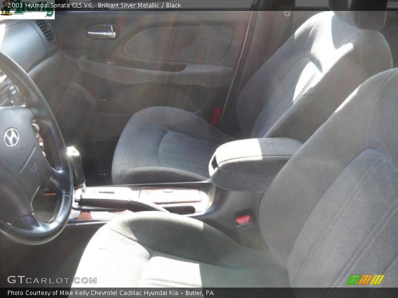 Brilliant Silver Metallic / Black 2003 Hyundai Sonata GLS V6