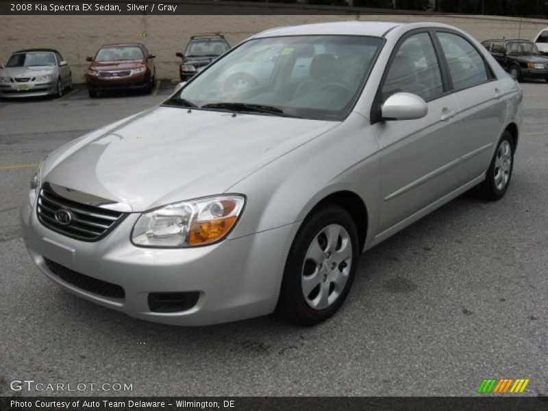 Silver / Gray 2008 Kia Spectra EX Sedan