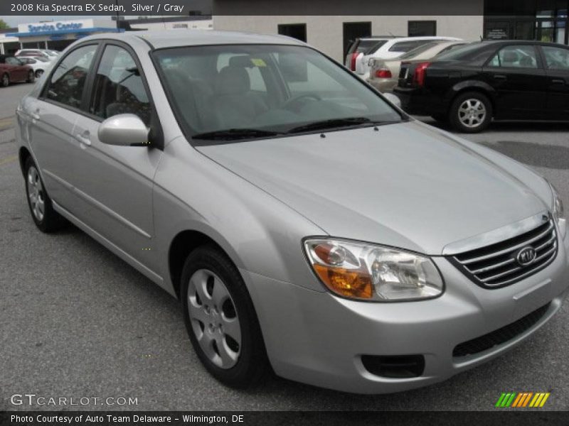 Silver / Gray 2008 Kia Spectra EX Sedan