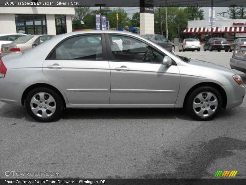 Silver / Gray 2008 Kia Spectra EX Sedan