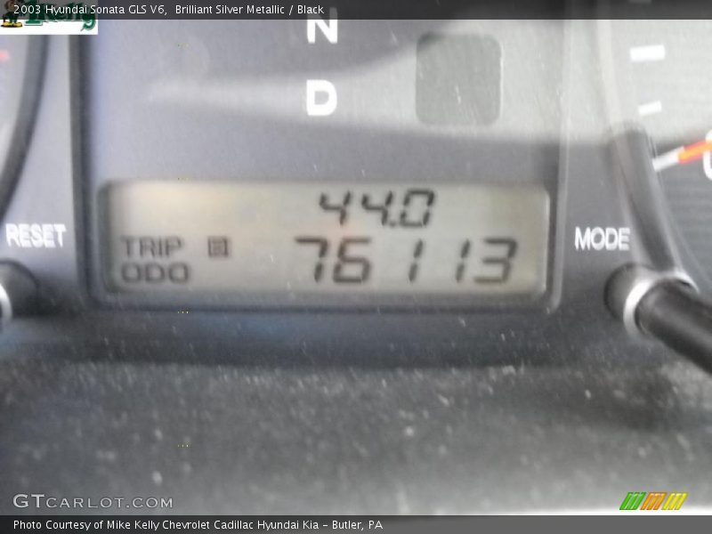 Brilliant Silver Metallic / Black 2003 Hyundai Sonata GLS V6