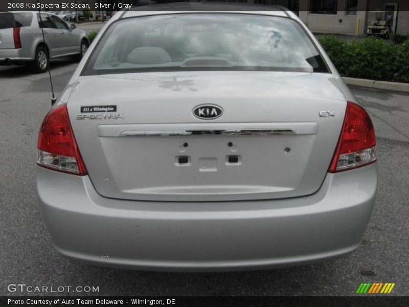 Silver / Gray 2008 Kia Spectra EX Sedan