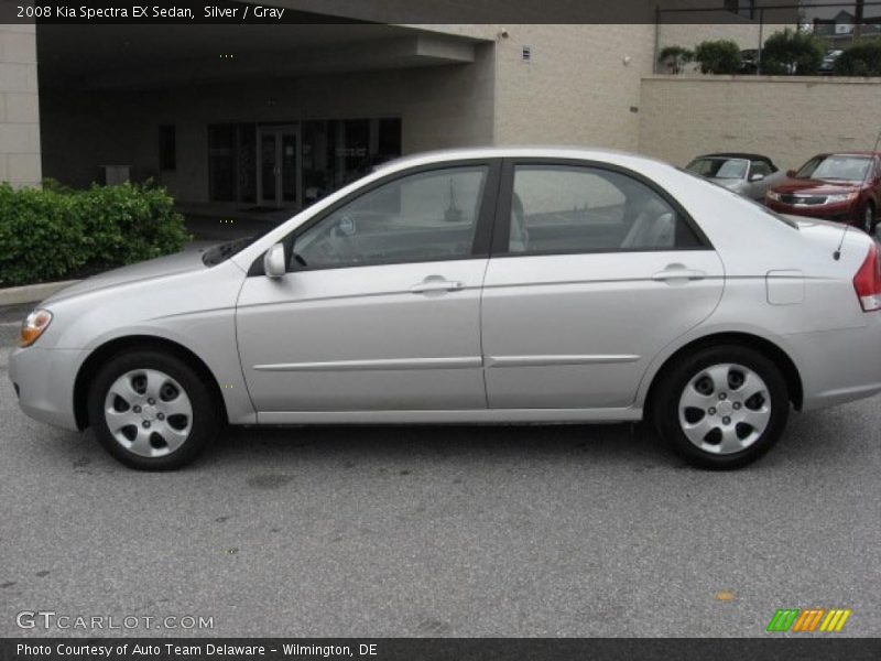 Silver / Gray 2008 Kia Spectra EX Sedan