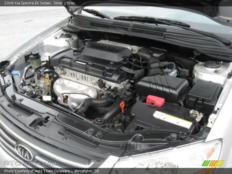 Silver / Gray 2008 Kia Spectra EX Sedan