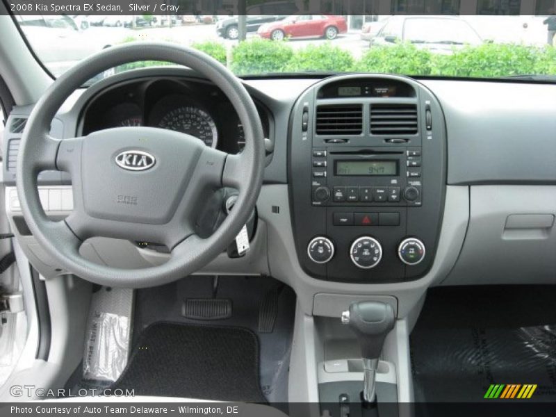 Silver / Gray 2008 Kia Spectra EX Sedan
