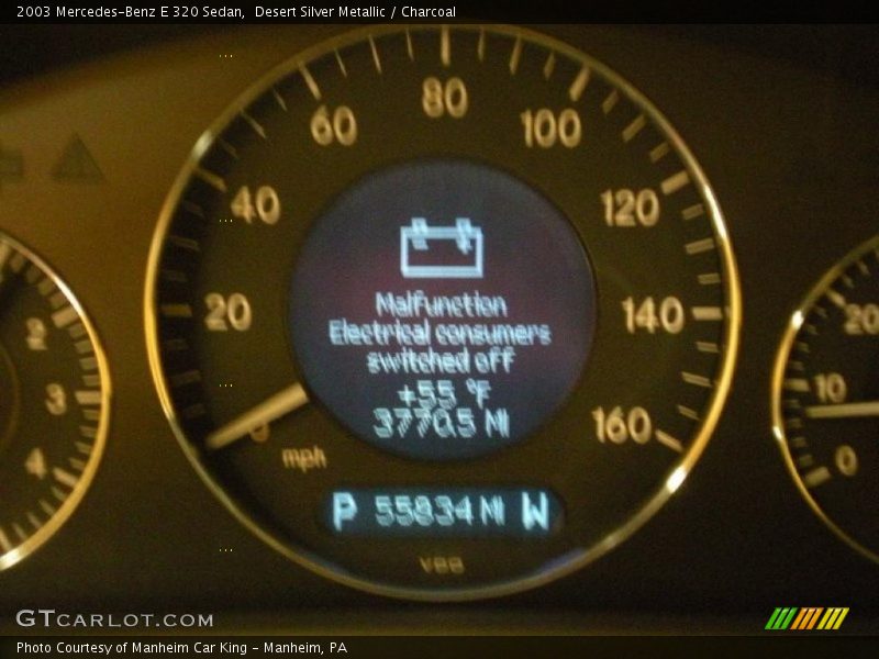 Desert Silver Metallic / Charcoal 2003 Mercedes-Benz E 320 Sedan