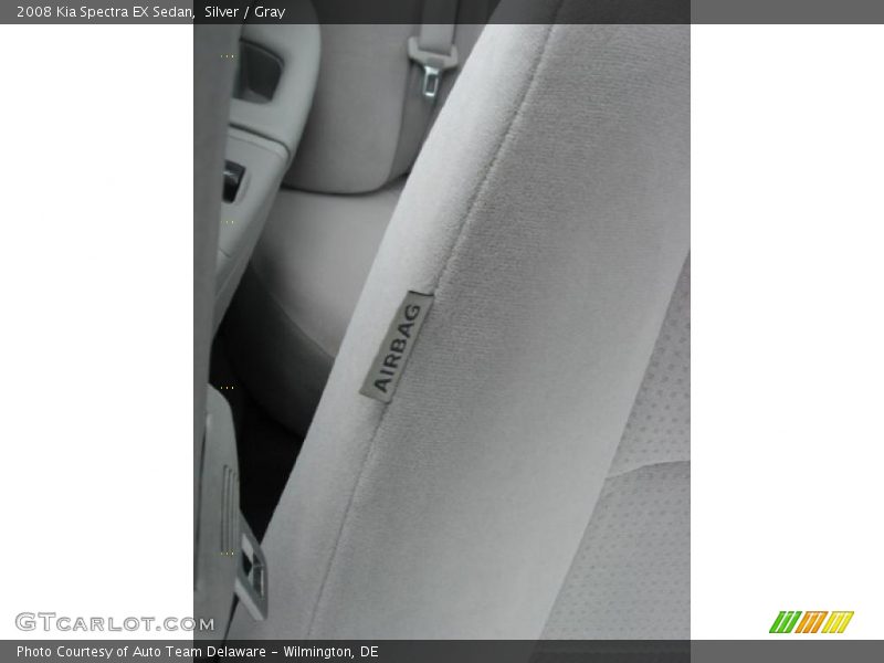 Silver / Gray 2008 Kia Spectra EX Sedan