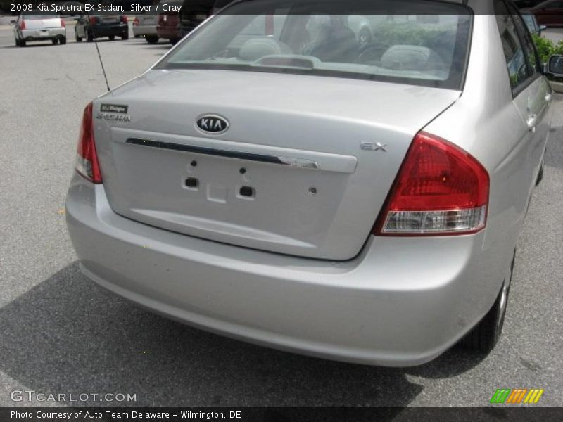 Silver / Gray 2008 Kia Spectra EX Sedan