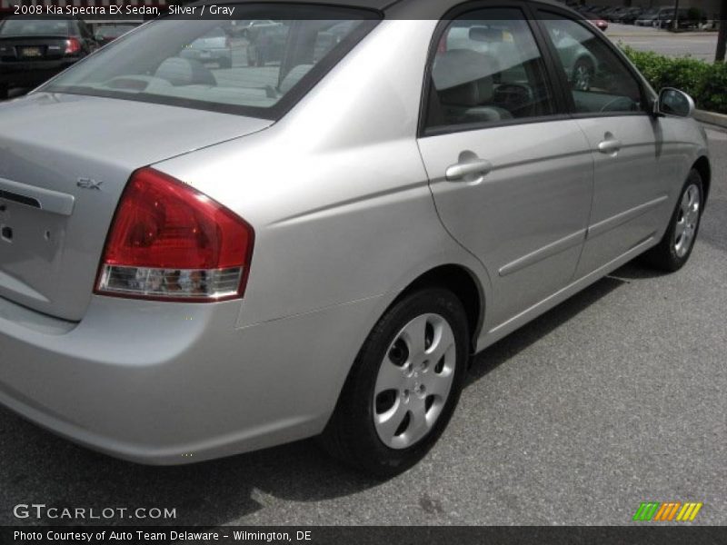 Silver / Gray 2008 Kia Spectra EX Sedan