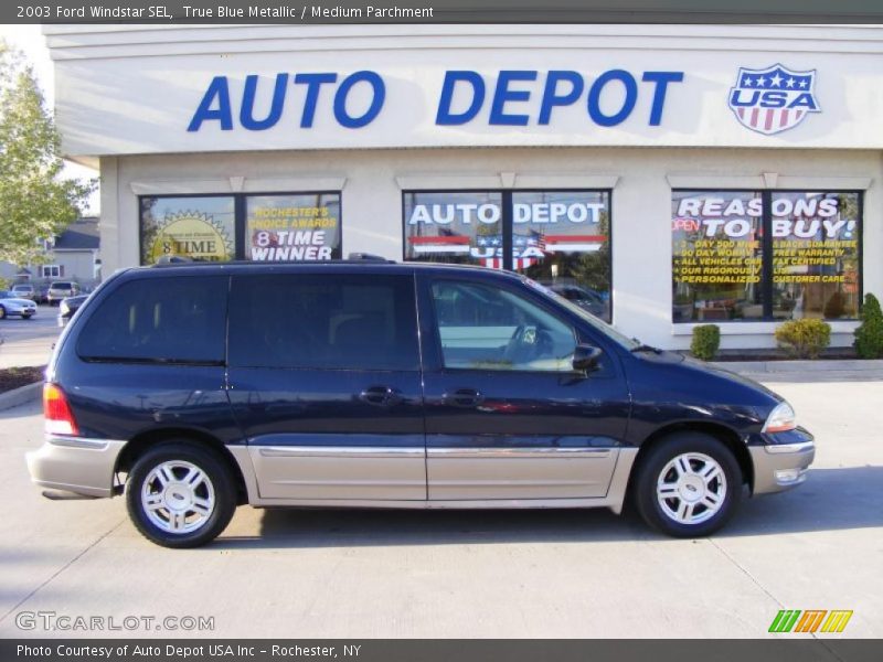 True Blue Metallic / Medium Parchment 2003 Ford Windstar SEL
