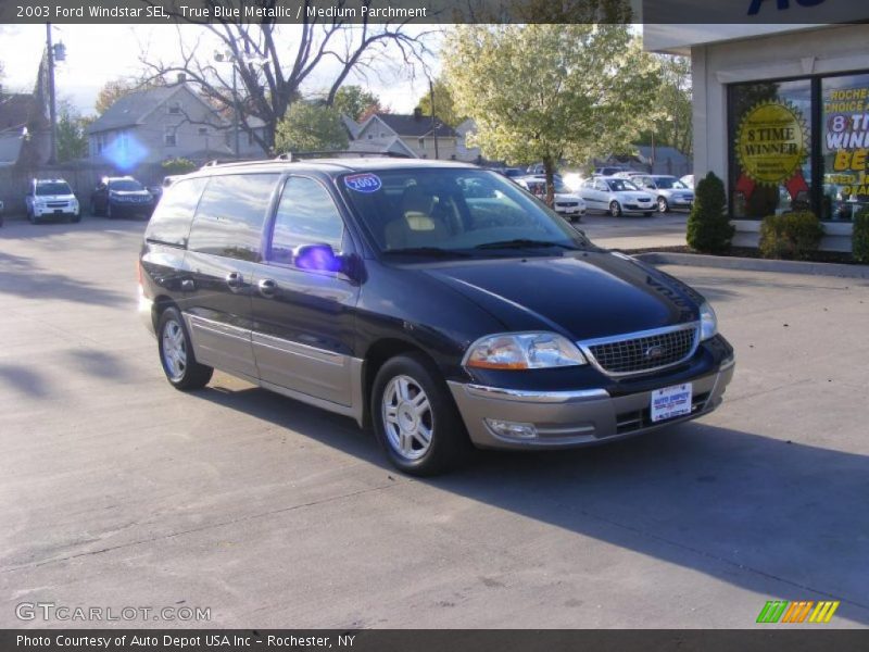 True Blue Metallic / Medium Parchment 2003 Ford Windstar SEL