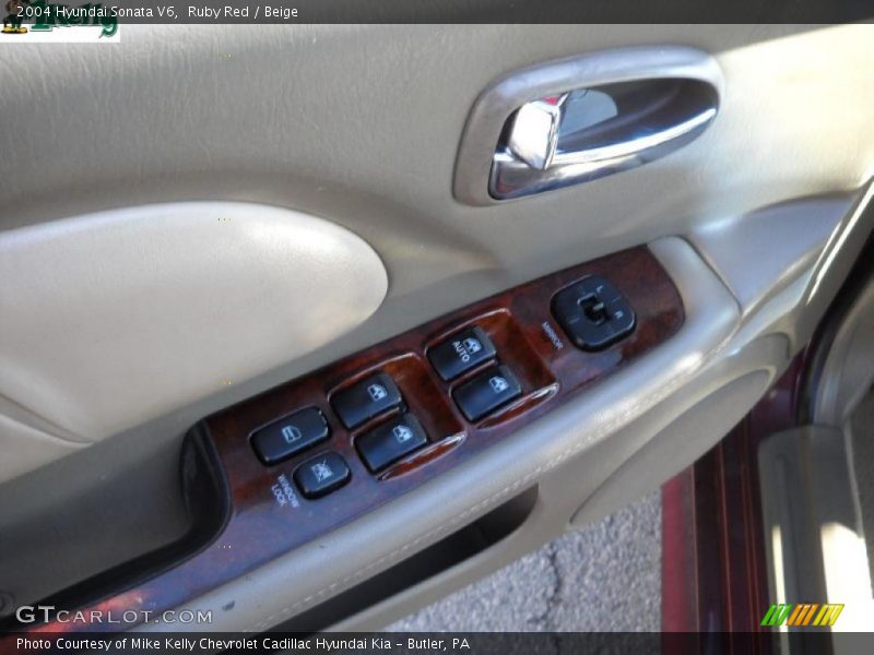 Ruby Red / Beige 2004 Hyundai Sonata V6