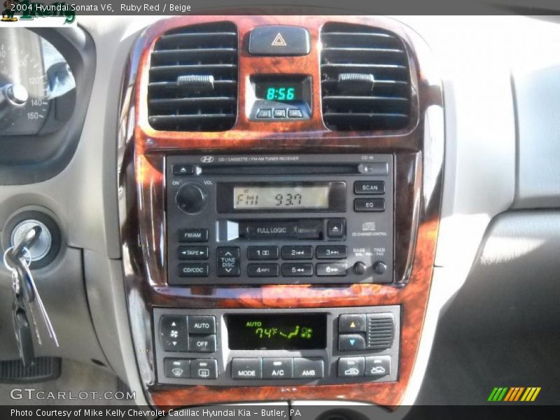 Ruby Red / Beige 2004 Hyundai Sonata V6