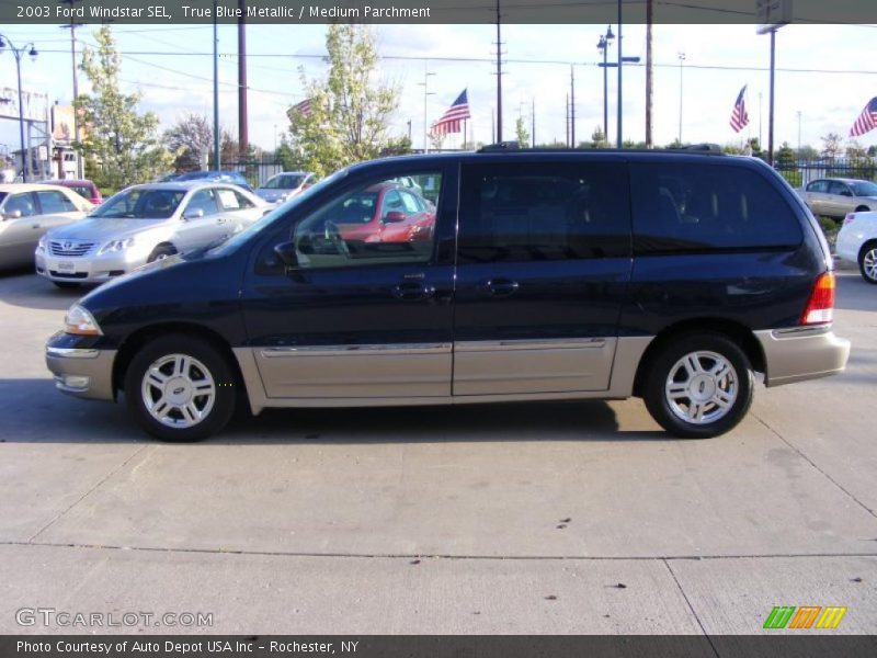 True Blue Metallic / Medium Parchment 2003 Ford Windstar SEL