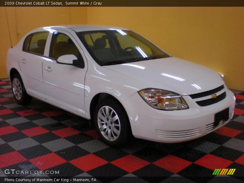 Summit White / Gray 2009 Chevrolet Cobalt LT Sedan