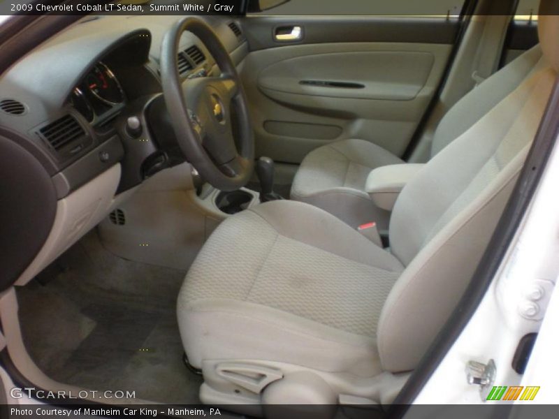 Summit White / Gray 2009 Chevrolet Cobalt LT Sedan
