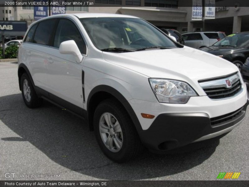 Polar White / Tan 2008 Saturn VUE XE 3.5 AWD