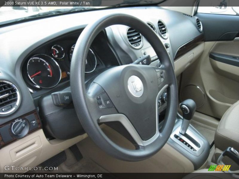 Polar White / Tan 2008 Saturn VUE XE 3.5 AWD